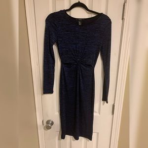 NWOT Forever 21 Long Sleeve Midi Cut Out Dress